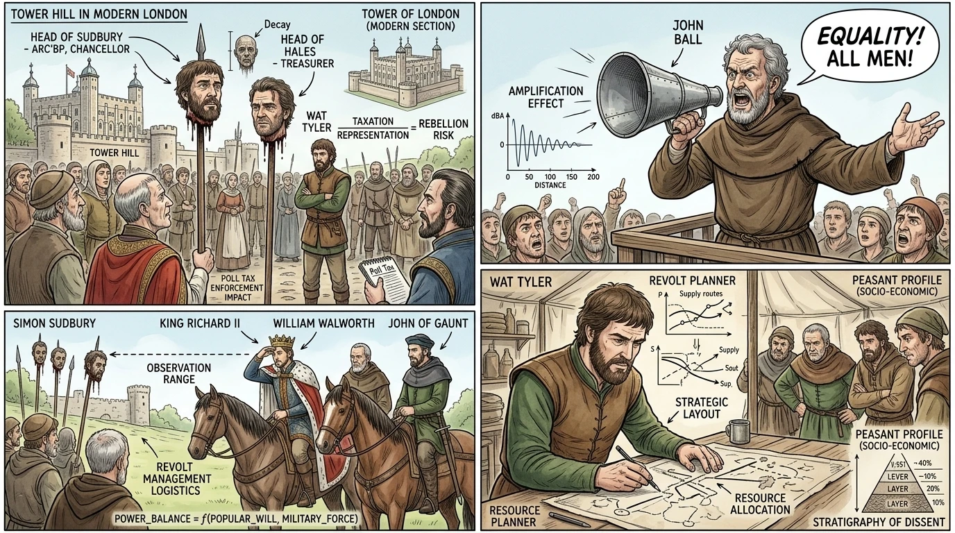 The Peasant's Revolt of 1381 (1381, United Kingdom) — page 6 illustration — Wonder History