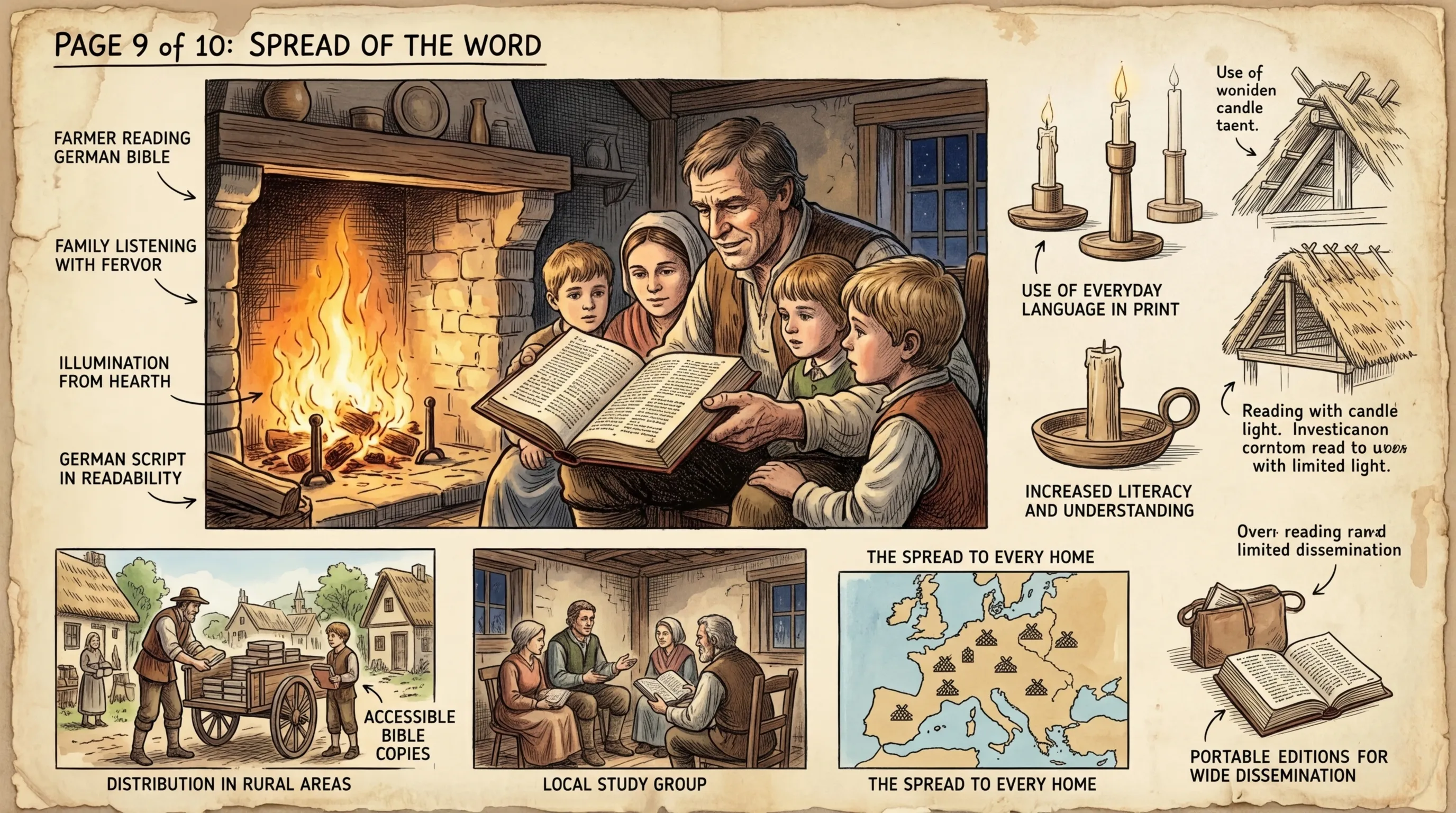 The Printing Press Revolution — Germany (1517, Germany) — page 9 illustration — Wonder History
