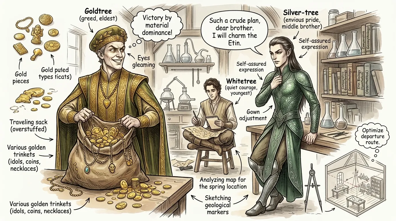 The Red Etin — page 2 illustration — Wonder Tales