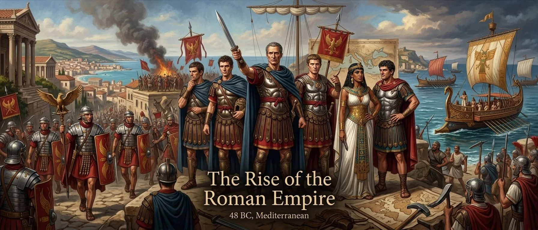 The Rise of the Roman Empire — Mediterranean (48 BC, Mediterranean) — cover