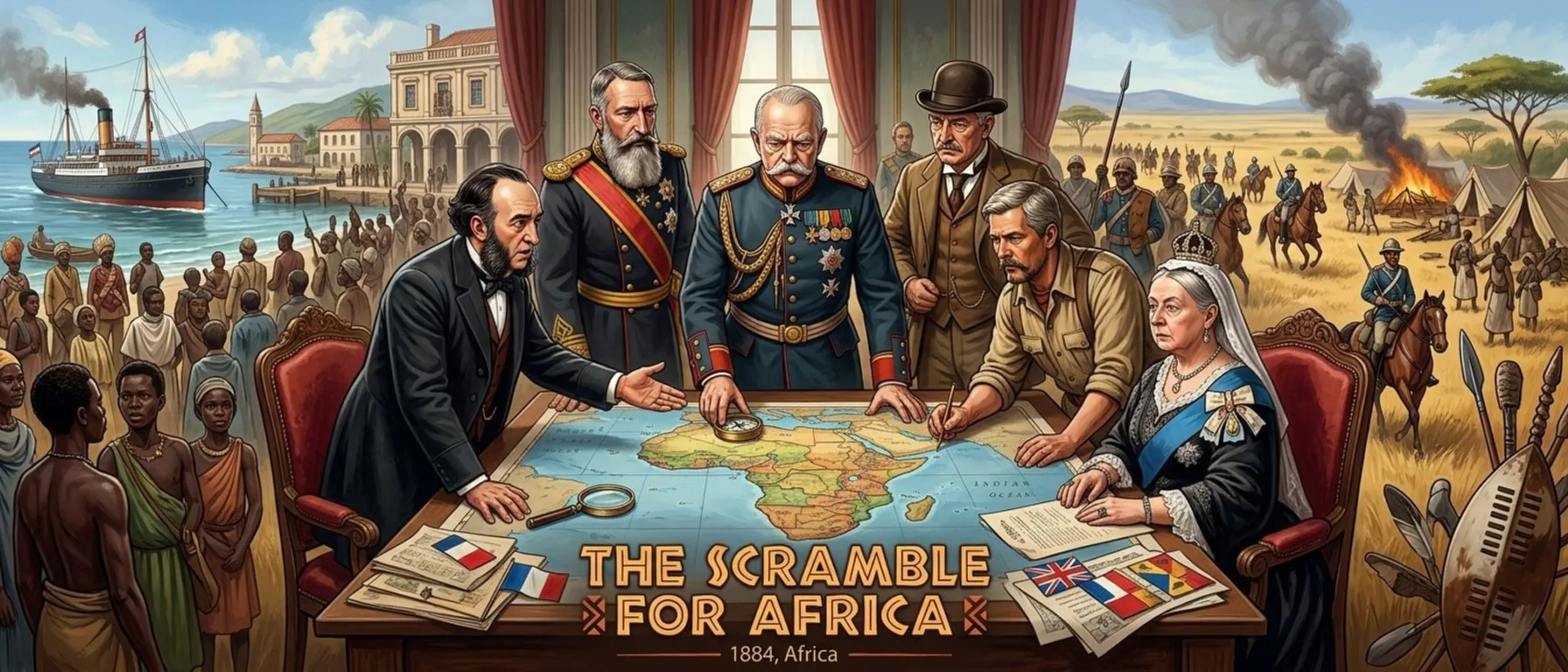 The Scramble for Africa — Africa (1884, Africa) — cover