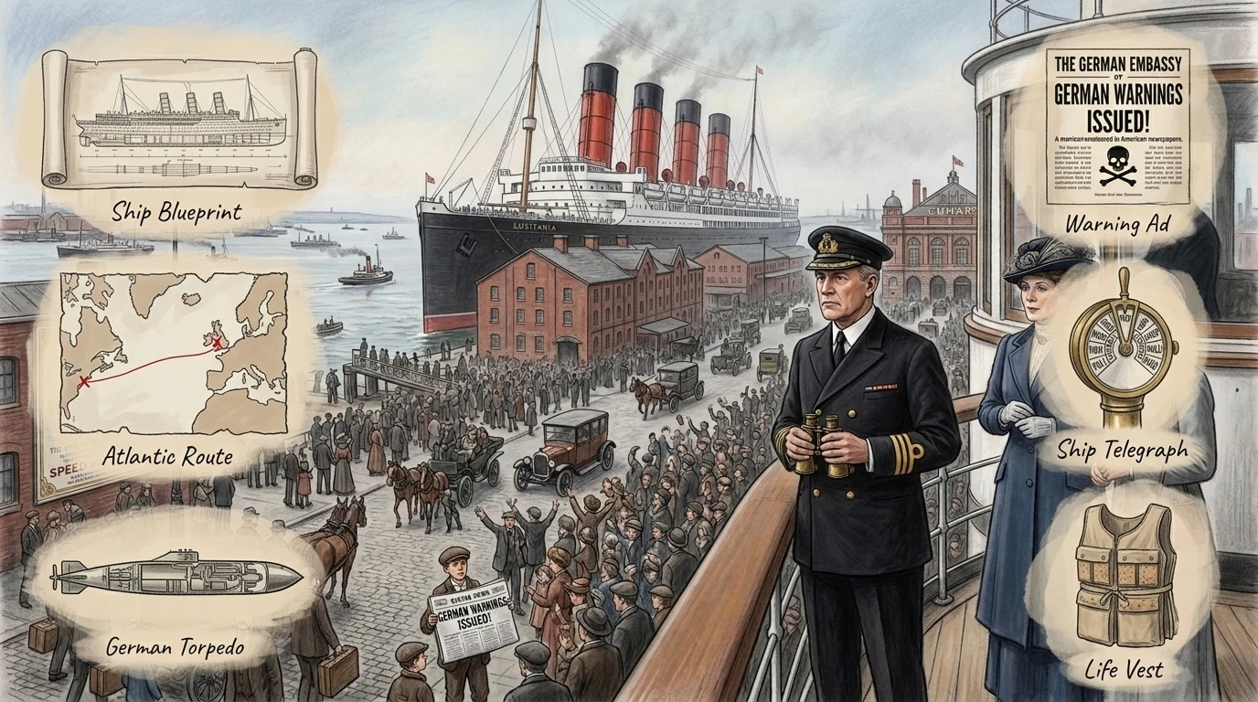 The Sinking of the Lusitania (1907, United Kingdom) — page 1
