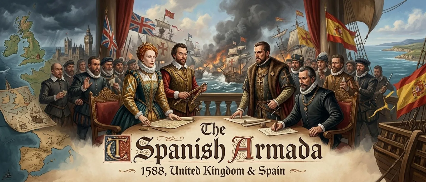The Spanish Armada — United Kingdom & Spain (1588, United Kingdom & Spain) — cover