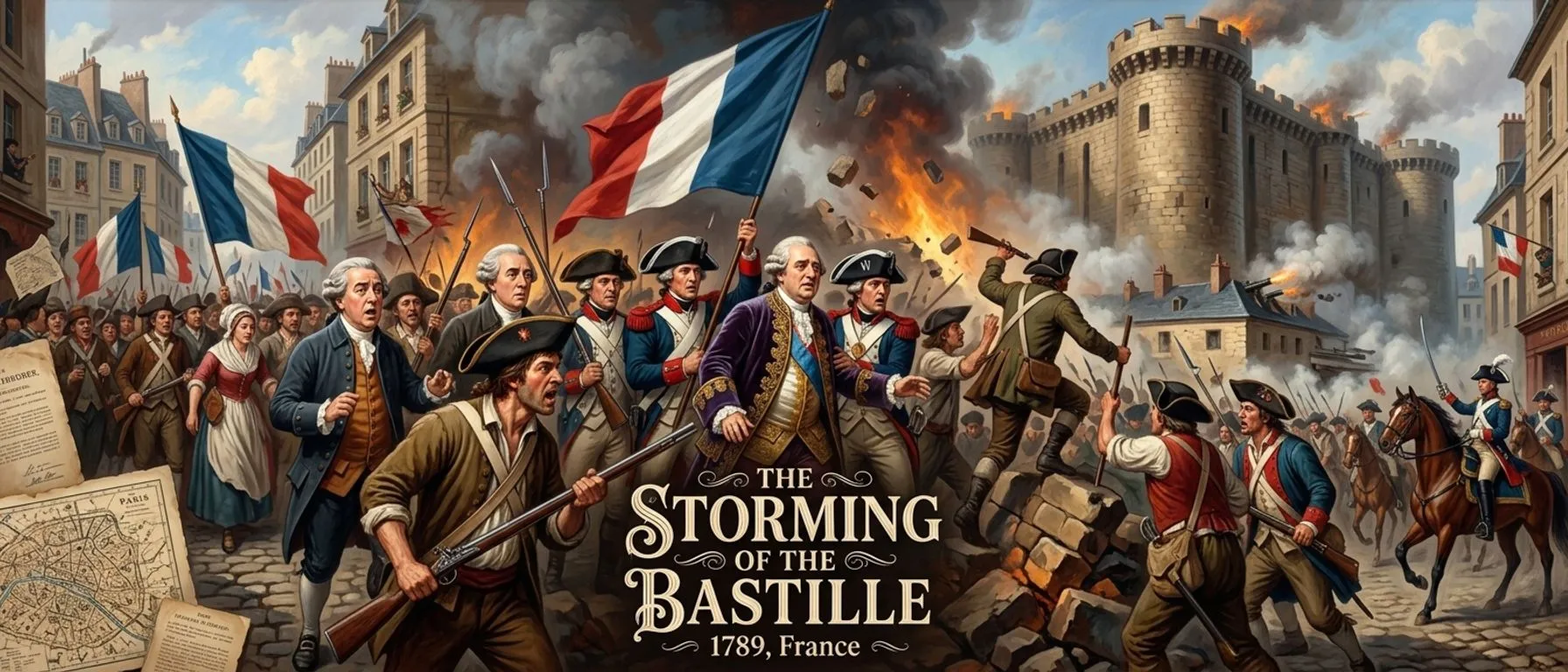 The Storming of the Bastille (1789) - France (1789, France) — cover