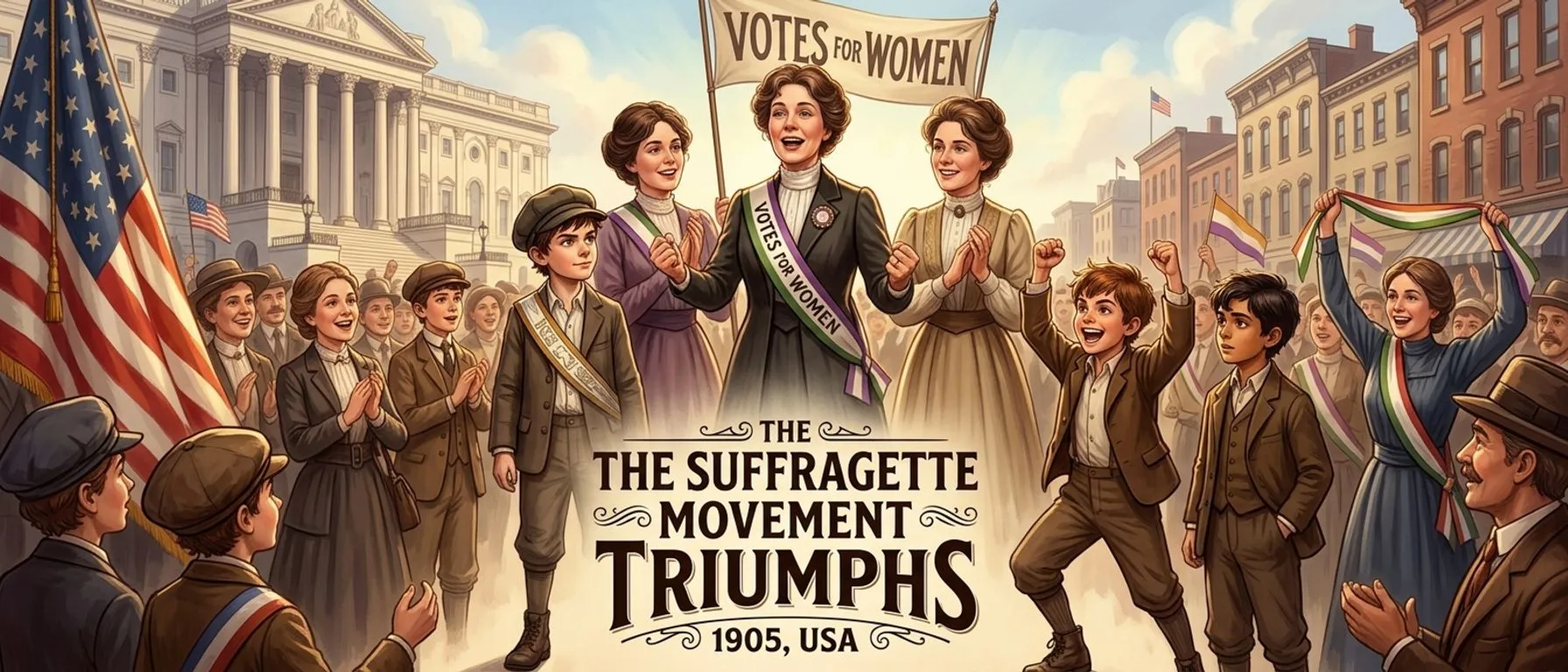 The Suffragette Movement Triumphs (1905, USA) — cover