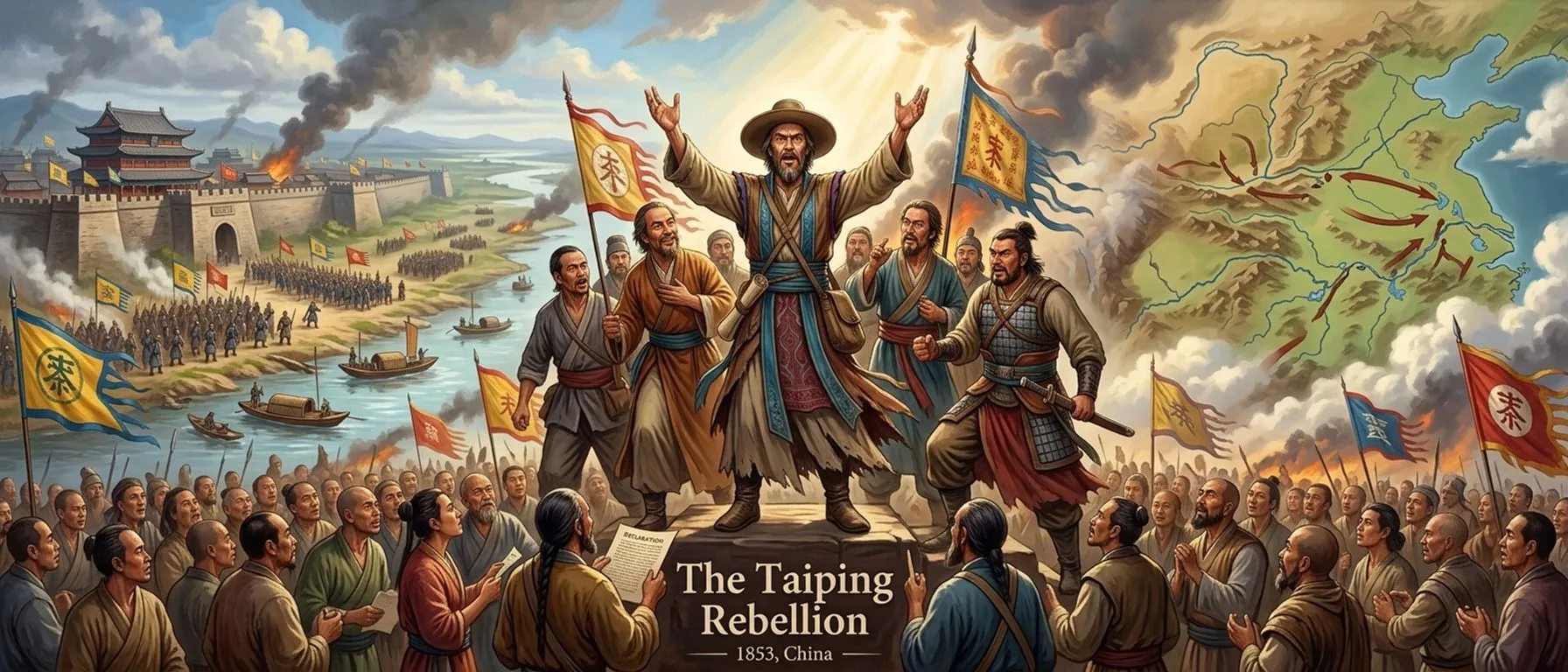 The Taiping Rebellion — China (1853, China) — book cover — Wonder History The Taiping Rebellion — China (1853, China) — book cover — Wonder History