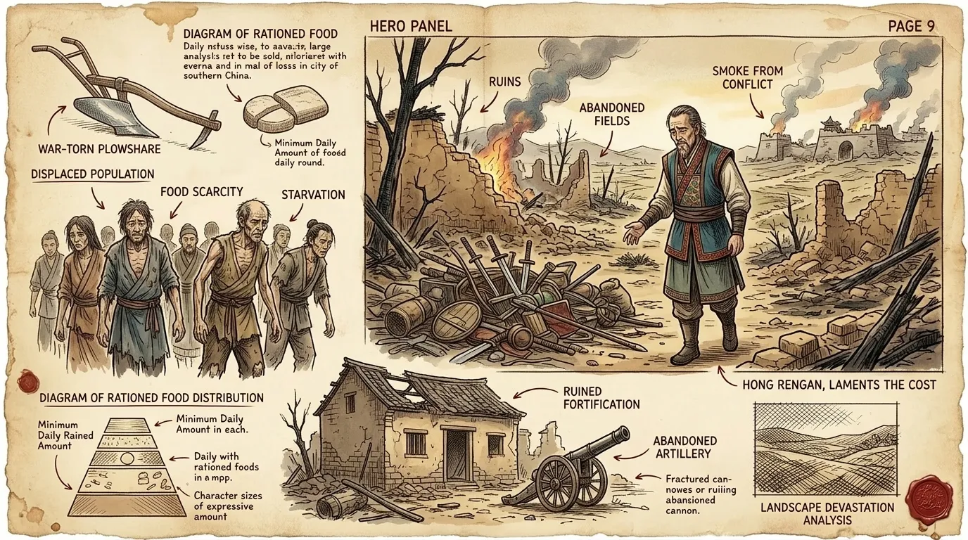 The Taiping Rebellion continued for over a decade, devastating southern China. Millions perished in the conflict. 'War is cruelty, and you cannot refine it,'… The Taiping Rebellion continued for over a decade, devastating southern China. Millions perished in the conflict. 'War is cruelty, and you cannot refine it,'…