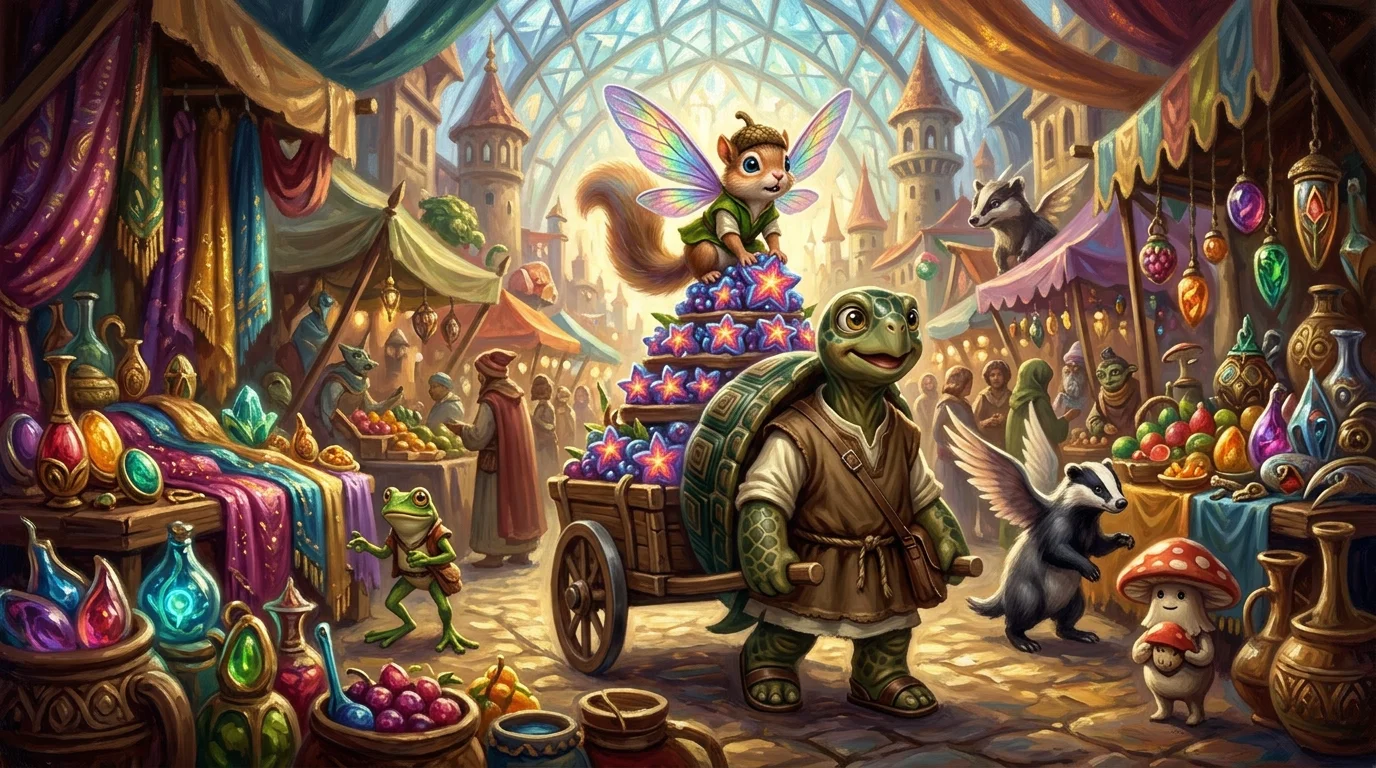 The Tortoise's Marathon — book cover — Wonder Books The Tortoise's Marathon — book cover — Wonder Books