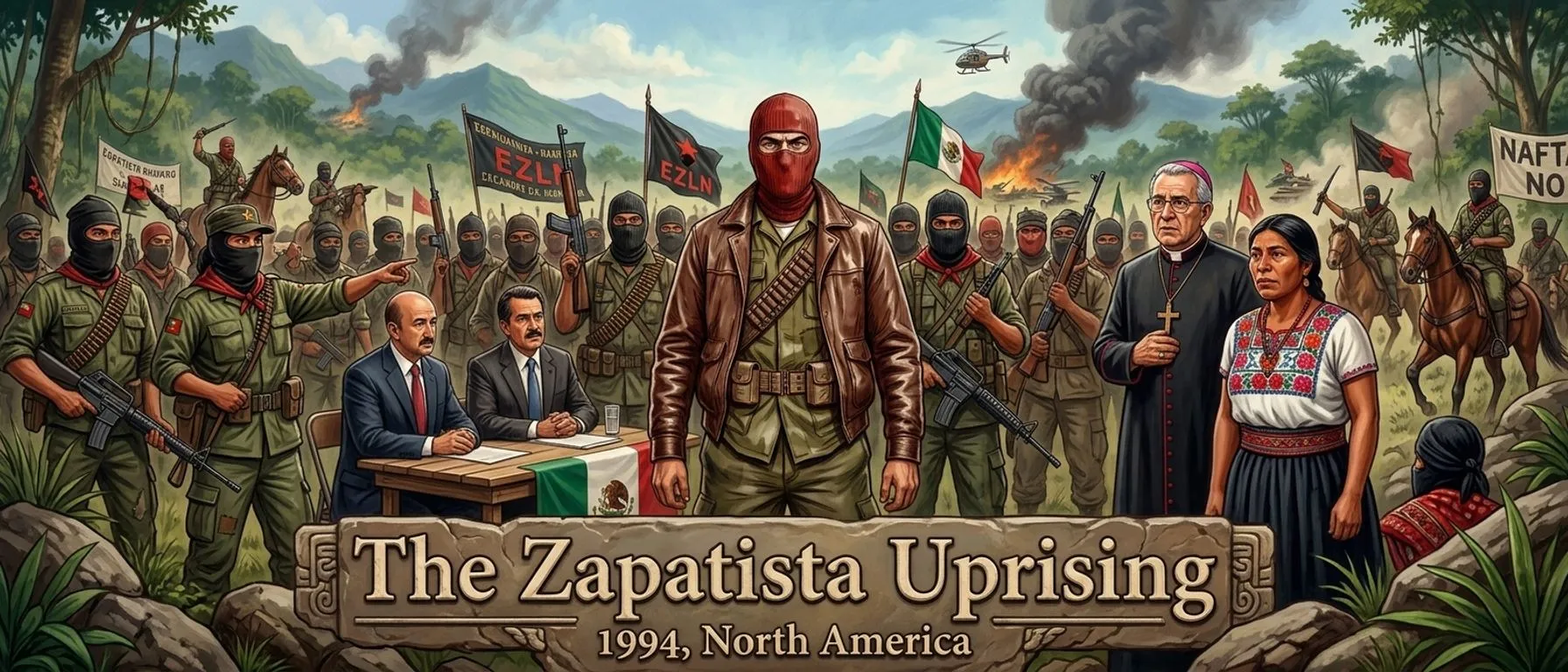 The Zapatista Uprising (1994, North America) — cover