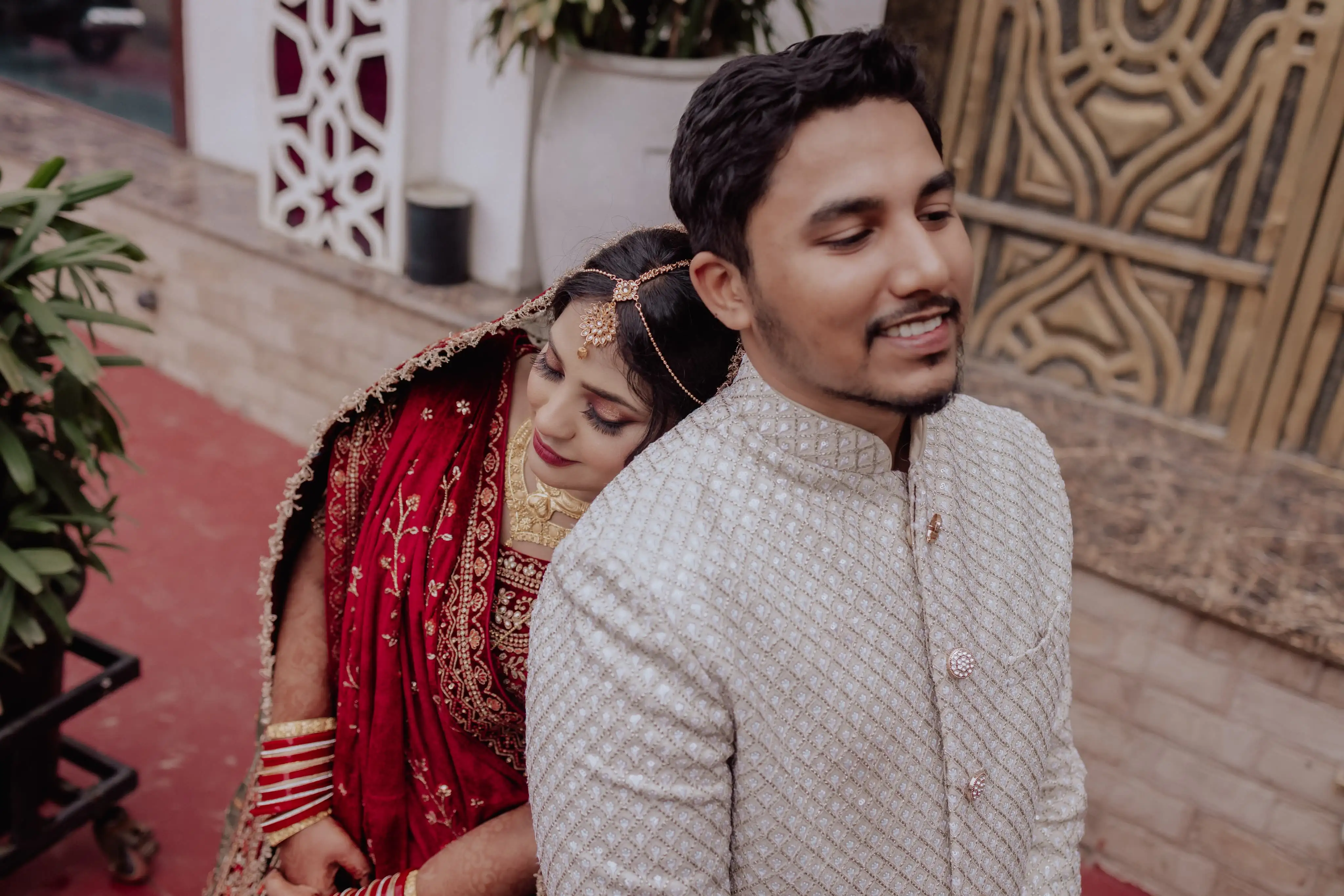 Arun and Priya wedding portrait