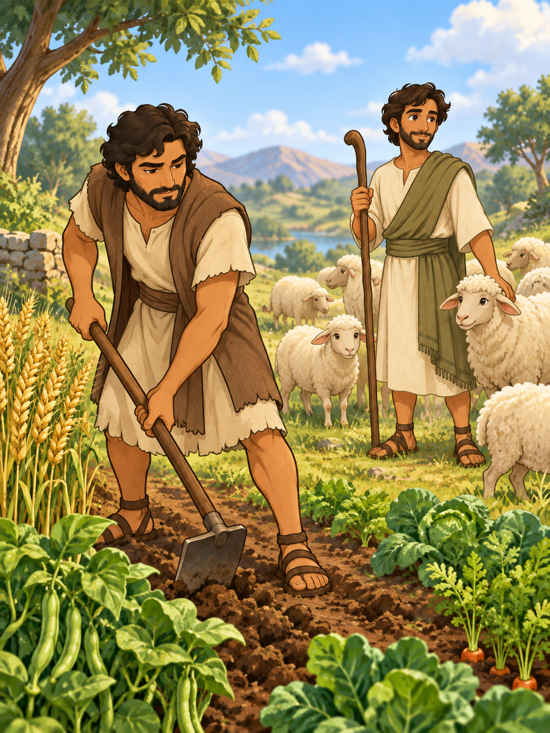 Page 1 illustration for Two Brothers and Their Hearts