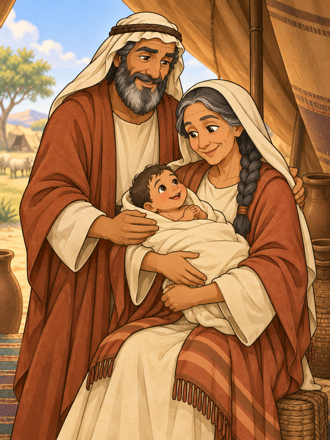 Page 1 illustration for Isaac: The Boy Who Was a Gift
