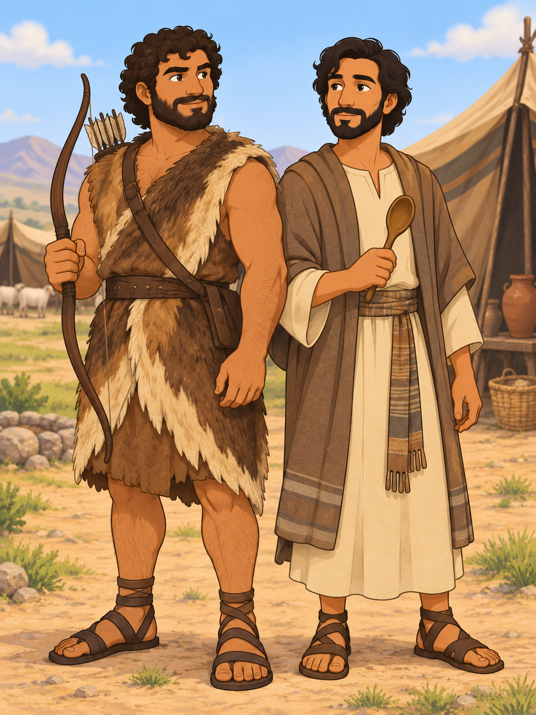 Page 1 illustration for The Brother Who Traded His Birthright