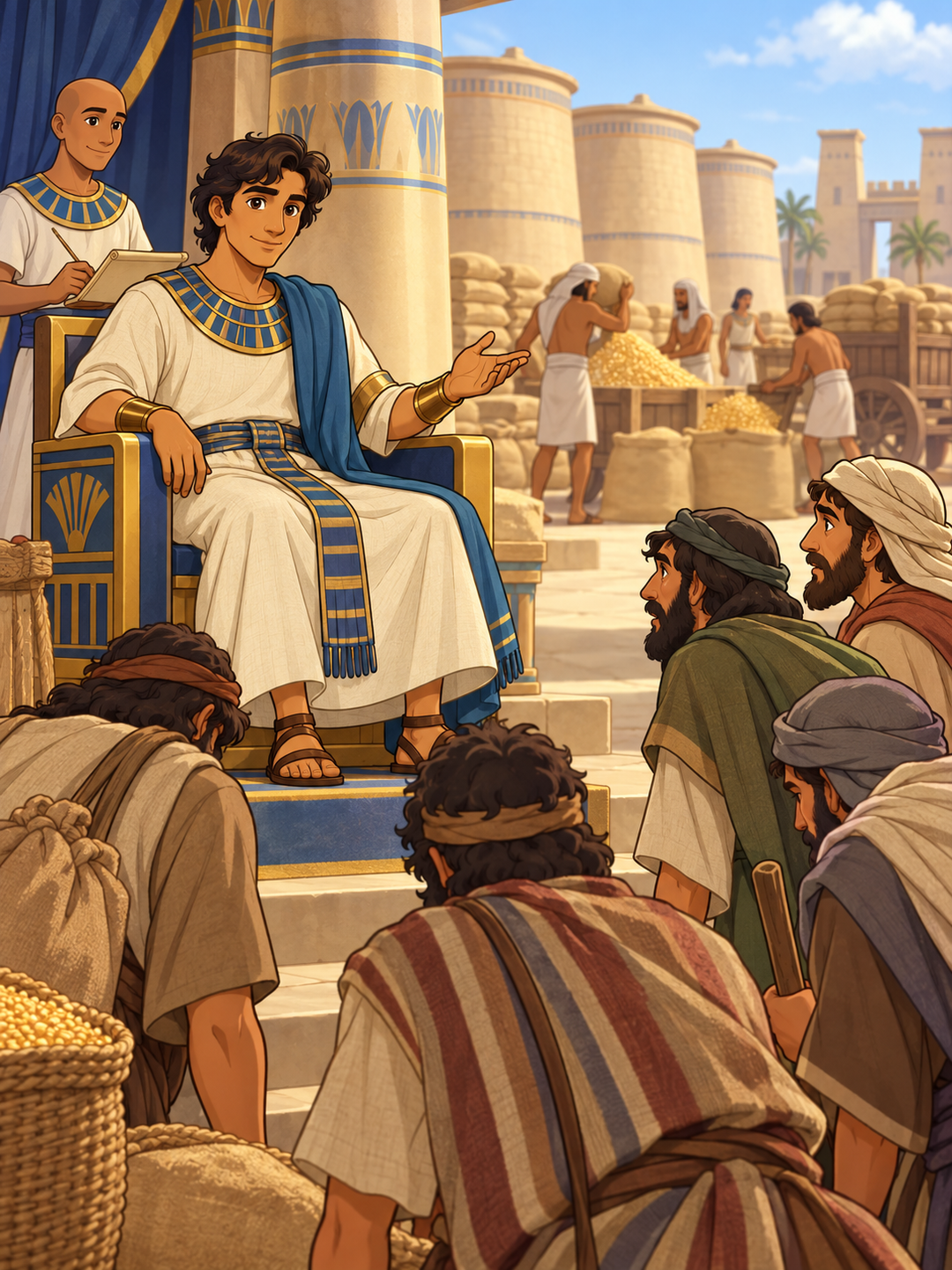 Page 1 illustration for Joseph Forgives His Brothers