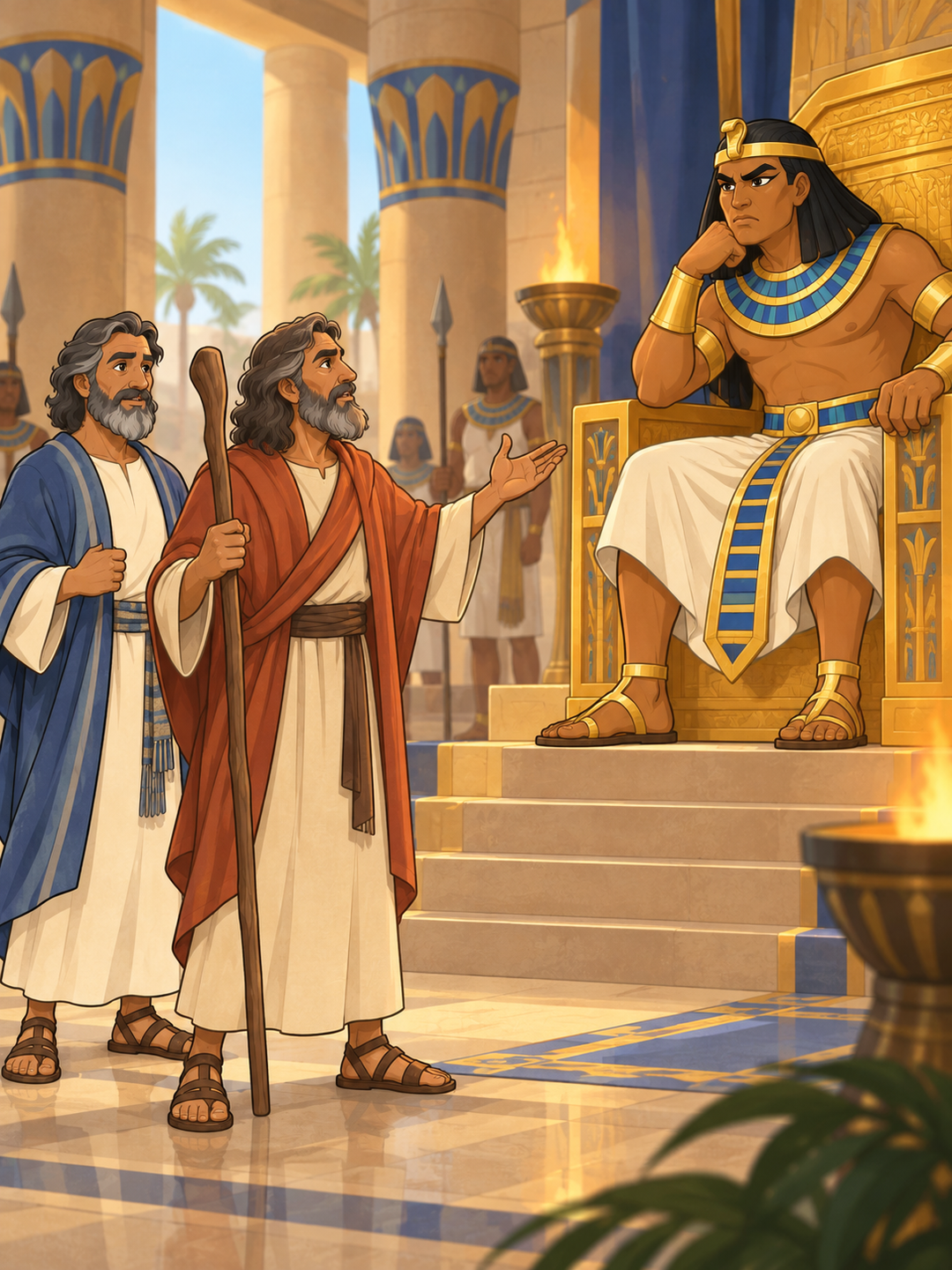 Page 1 illustration for Moses Says, "Let My People Go!"