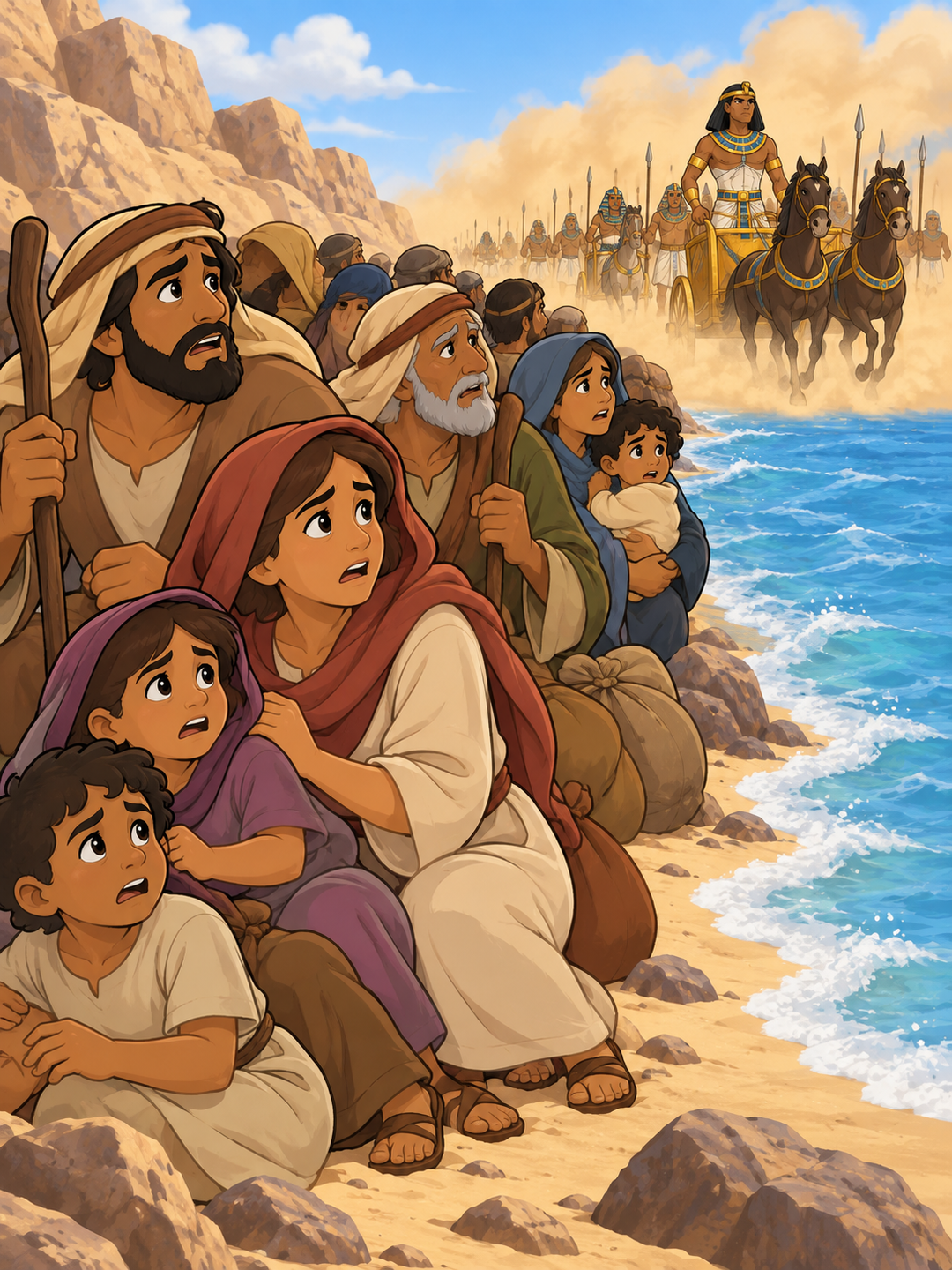 Page 1 illustration for Crossing the Big Red Sea