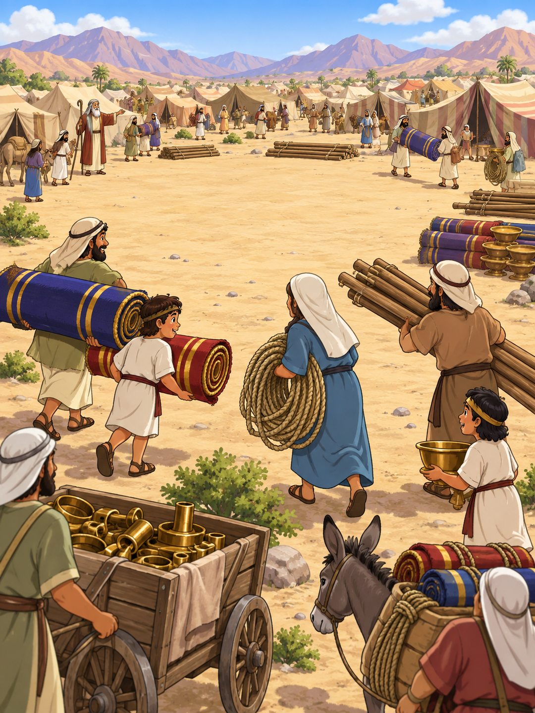 Page 1 illustration for A Beautiful Tent for God