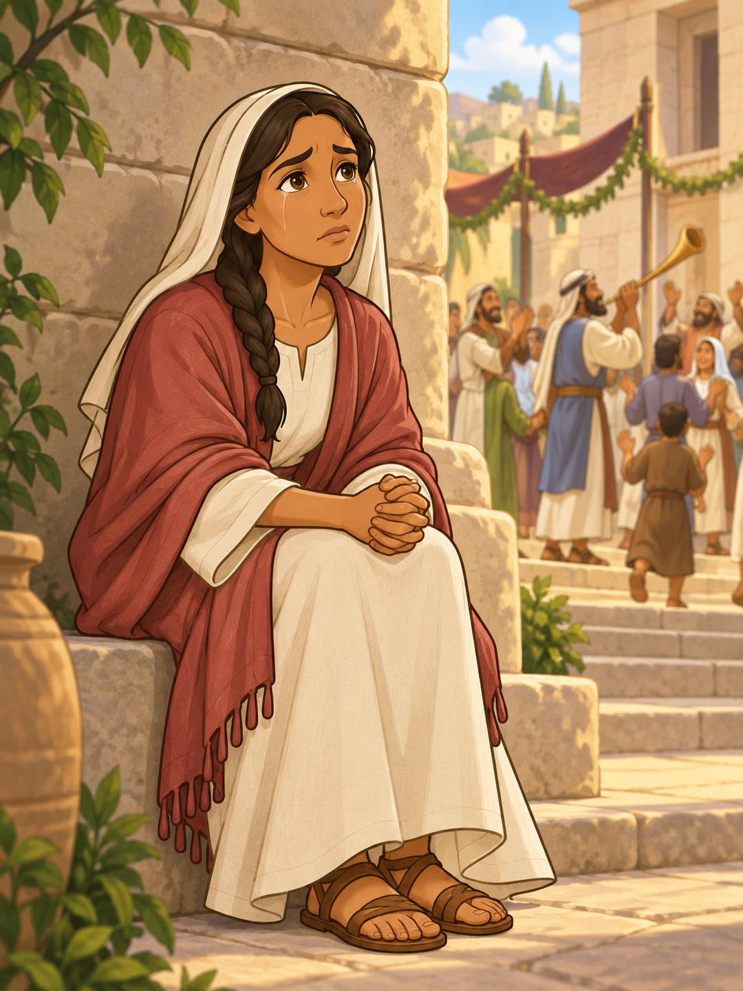 Page 1 illustration for Hannah’s Heartfelt Prayer