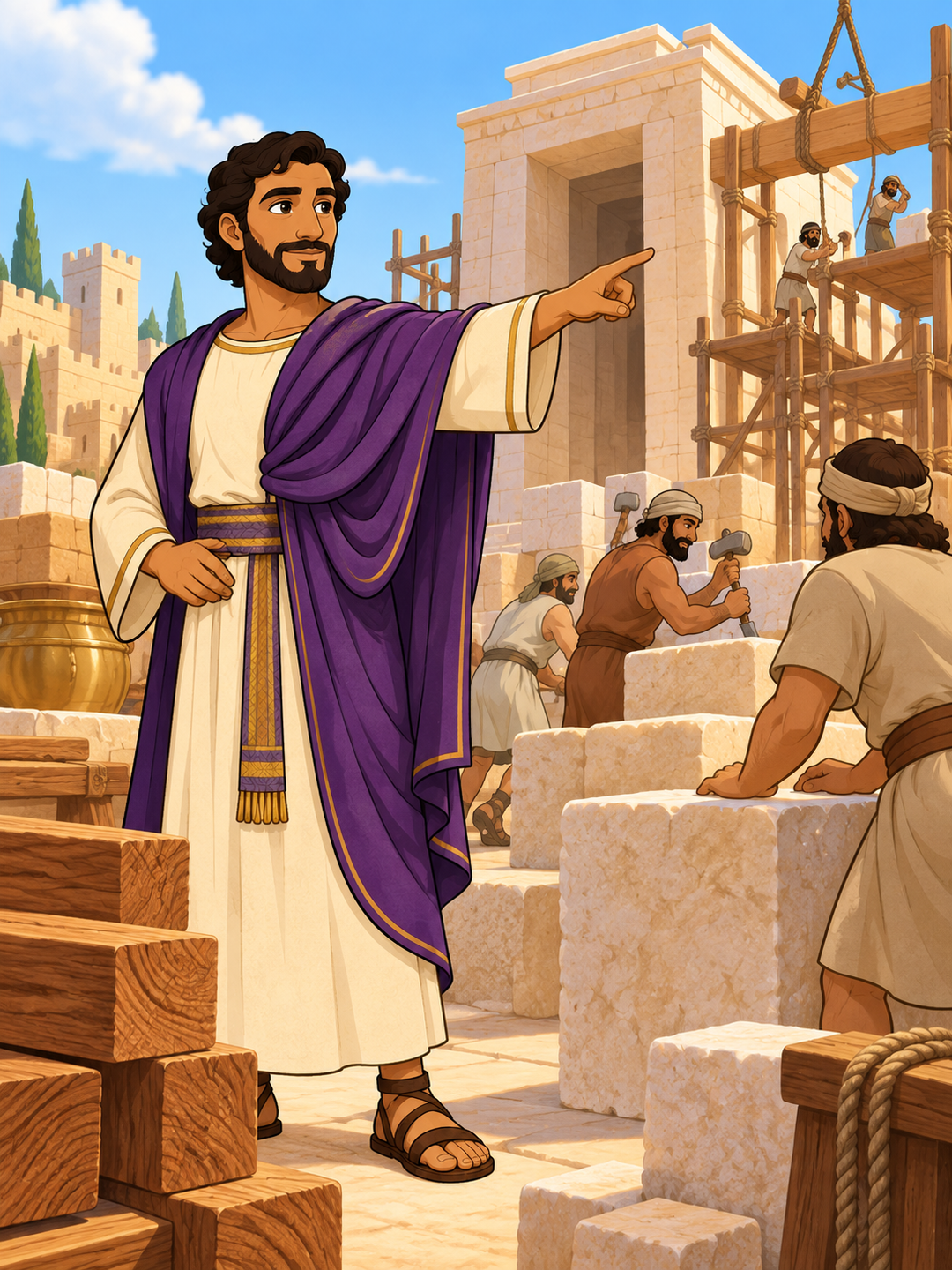 Page 1 illustration for Building a House for God