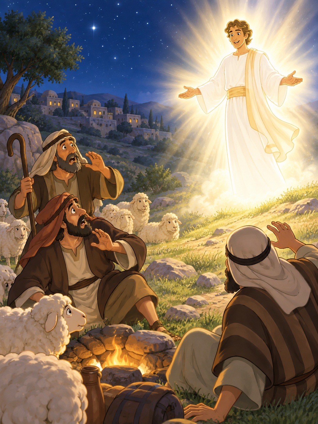 Page 1 illustration for The Shepherds' Surprise