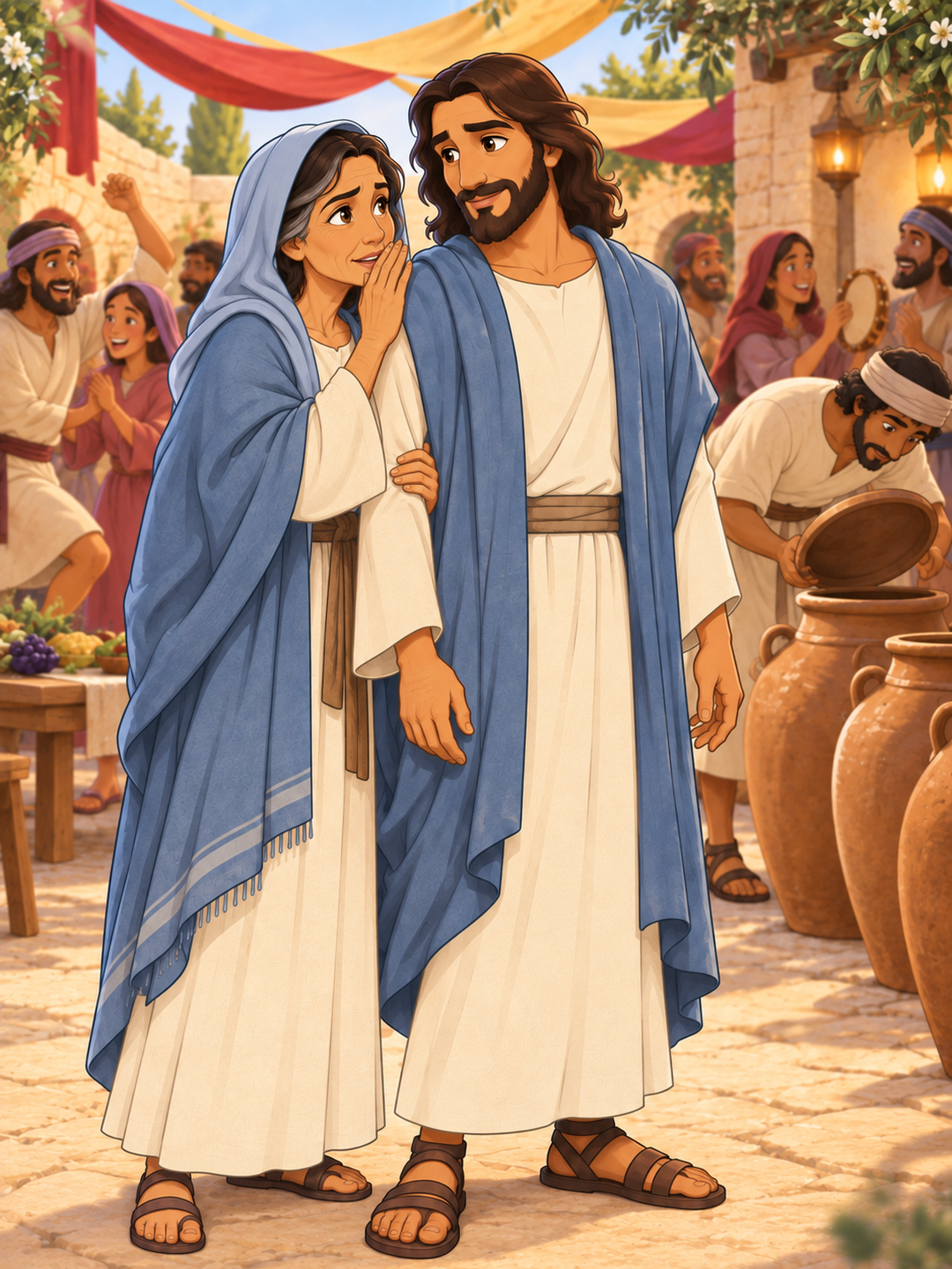 Page 1 illustration for A Wedding at Cana