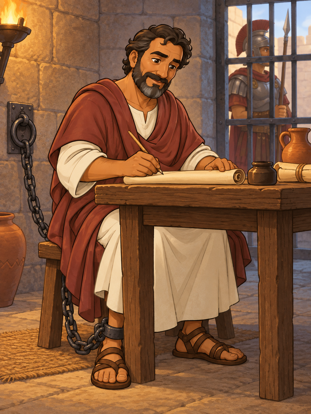Page 1 illustration for Paul’s Letters and Prison Ministry