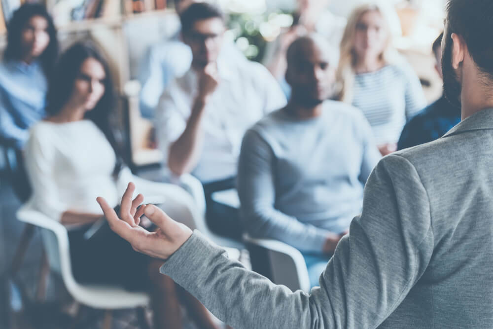 treinamento em sala de aula