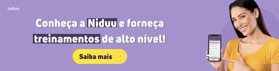 Descubra como você pode inovar no treinamento e desenvolvimento de seus colaboradores através do mobile learning da Niduu.