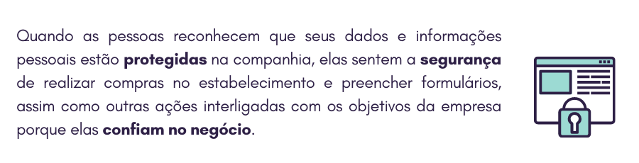  LGPD garante um relacionamento transparente com o cliente