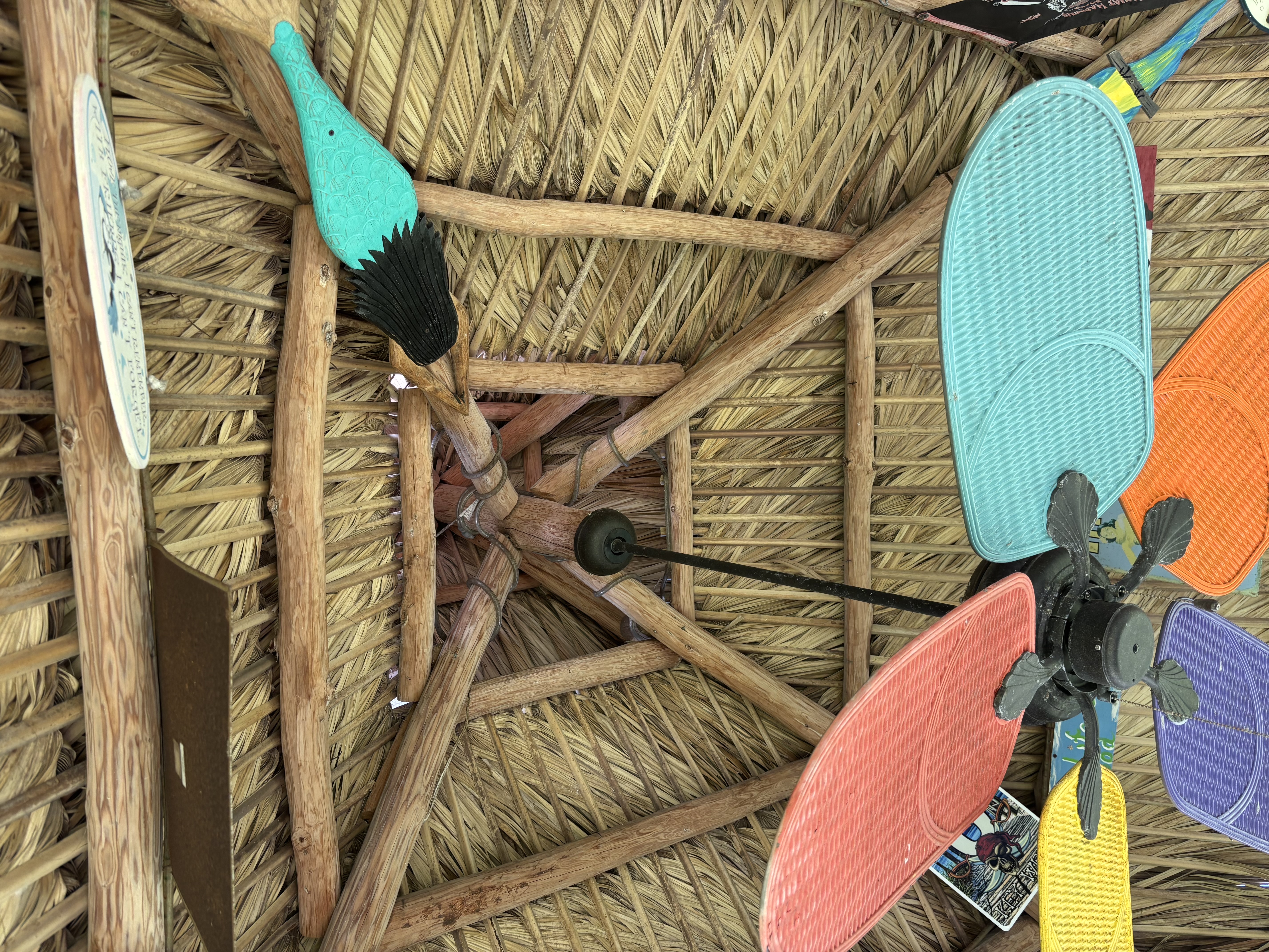 12x12 tiki hut rethatch in Jupiter Fl – Monster Tiki Huts Project