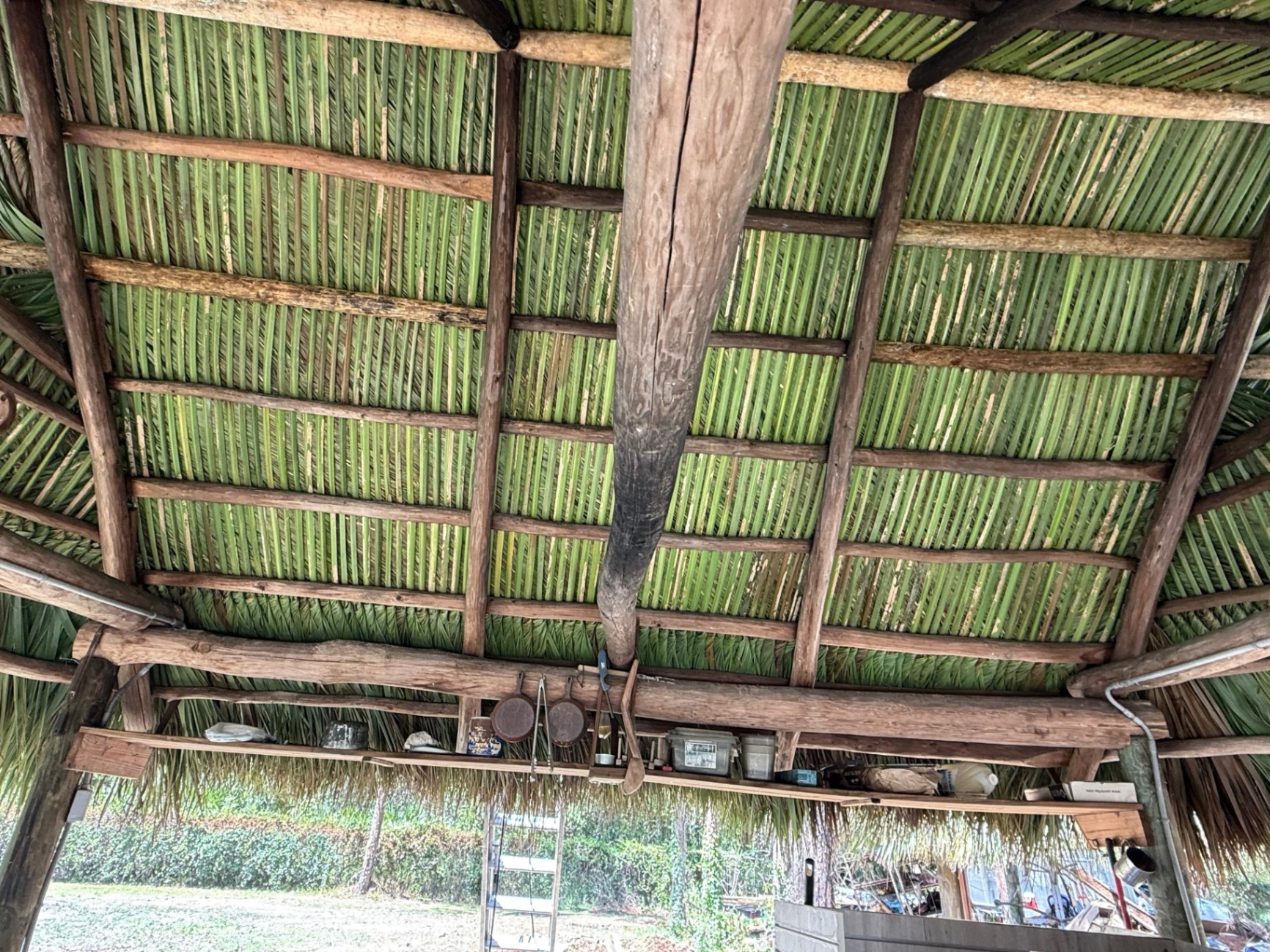 Rethatch(14x18) and canopy demo & rebuild (12x17) in Naples Florida – Monster Tiki Huts Project