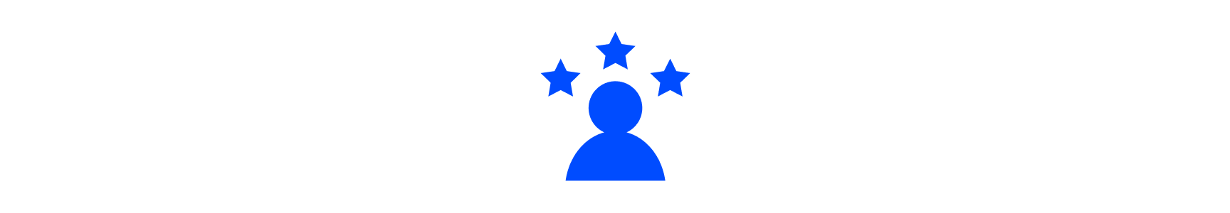 Human figure with star icons around them