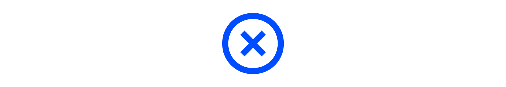 X button