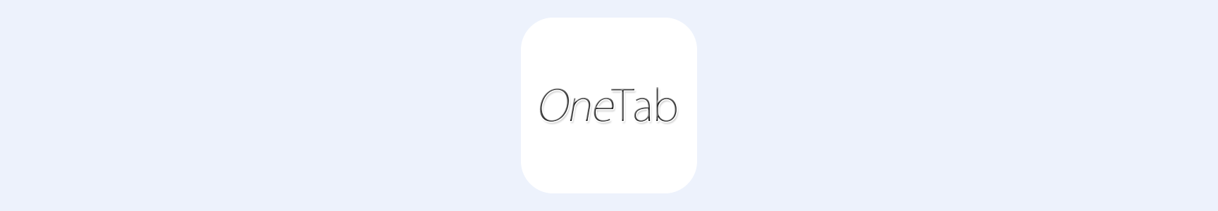 OneTab banner