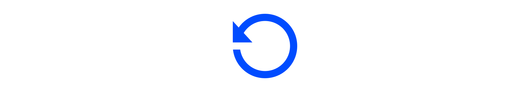 Refresh icon of arrow in circle