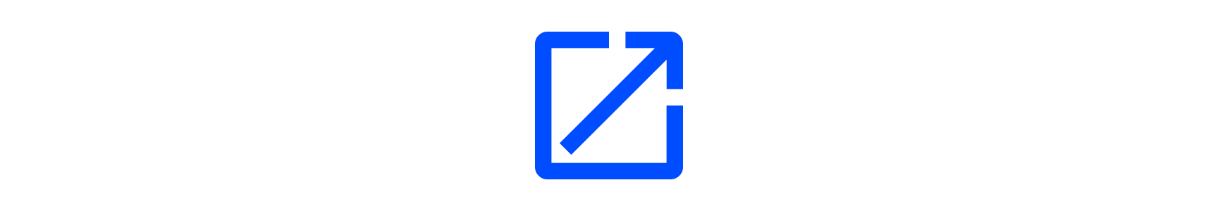 Arrow pointing out of the box