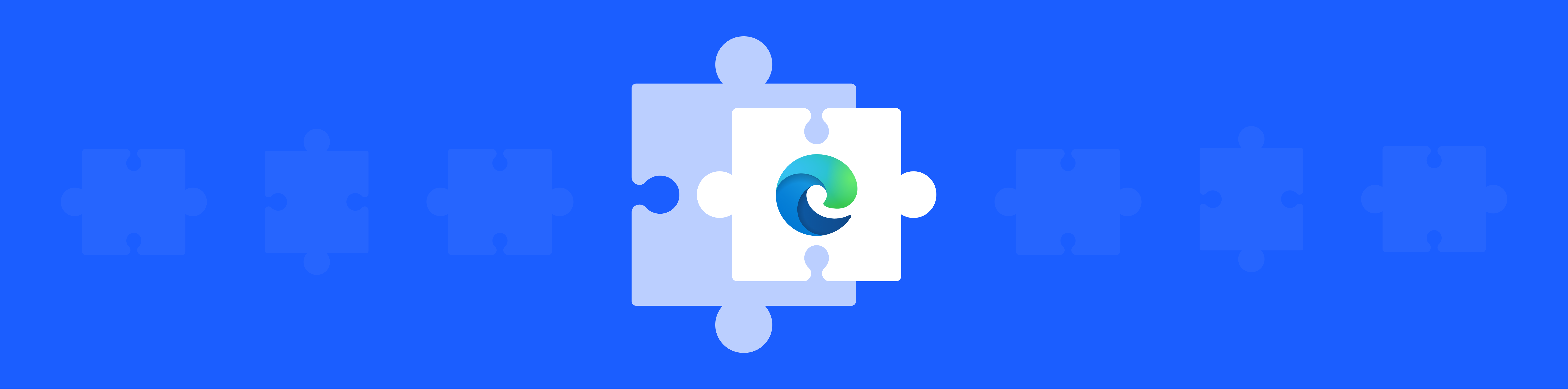 Microsoft Edge logo inside an extension puzzle icon
