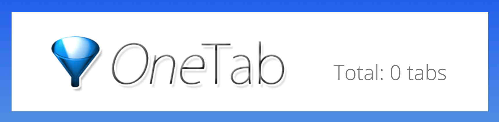 OneTab extension lost all tabs