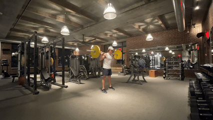 Barbell Back Squat demonstration