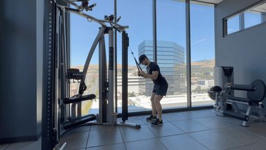 Cable Overhead Tricep Extension demonstration