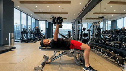 Dumbbell Bench Press demonstration
