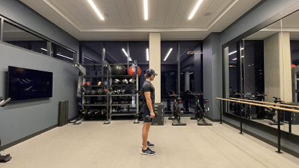 Dumbbell Romanian Deadlift demonstration
