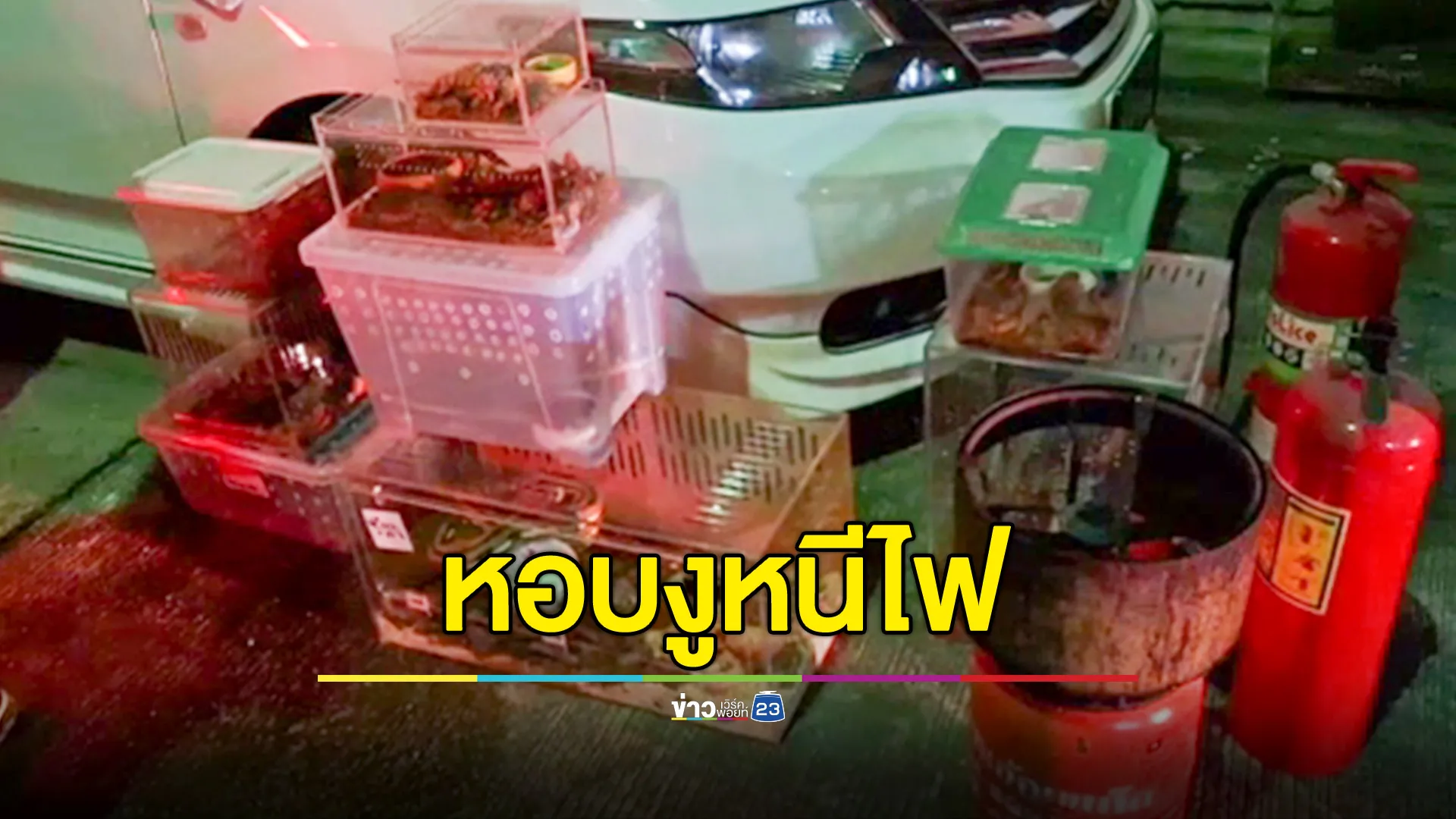 ไฟไหม้บ้านกลางดึกย่านภาษีเจริญ ชาวบ้านหอบงูหนีตาย