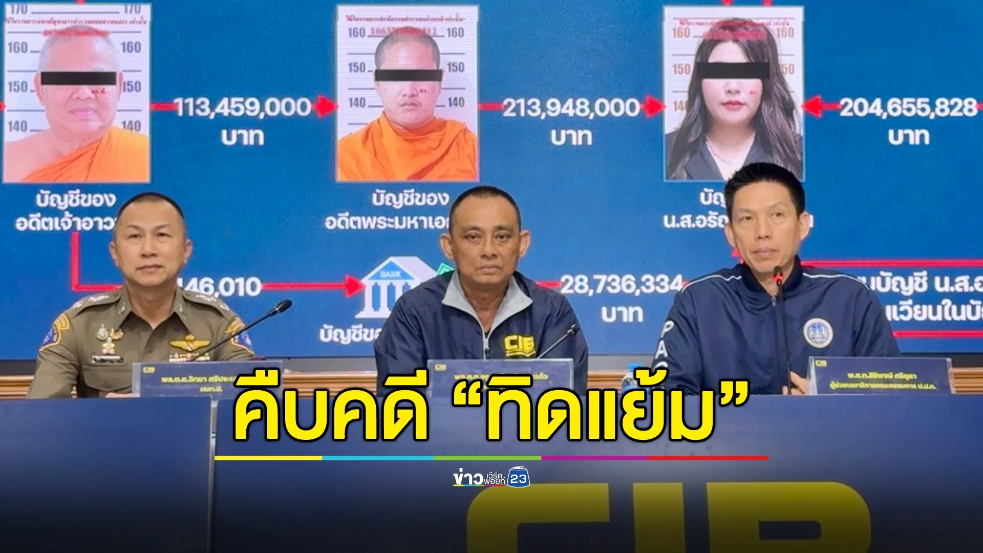 คืบ "คดีทิดแย้ม” ล่าสุดพบความผิดปกติทุกยอดรายได้ของวัด "อรัญญาวรรณ" มีเงินหมุนเวียนเฉพาะรายได้ 1 บัญชี กว่า 2 พันล้านบาท 