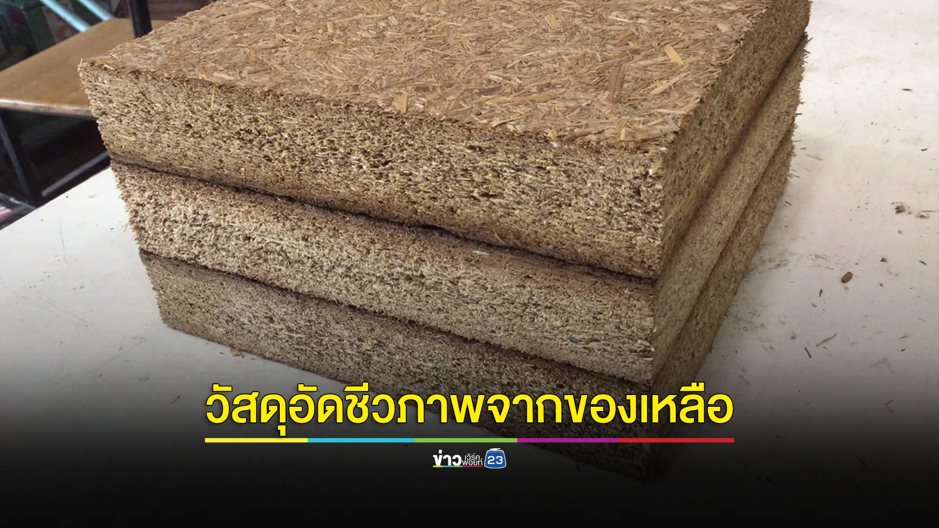 นวัตกรรม 'วัสดุอัดชีวภาพ' จากของเหลือทิ้งในภาคการเกษตร