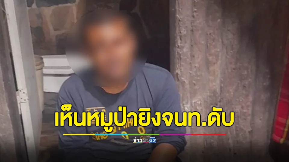 ชายเข้าป่าล่าสัตว์ อ้างเห็นเจ้าหน้าที่ป่าไม้เป็นหมูป่า ยิงดับคาที่
