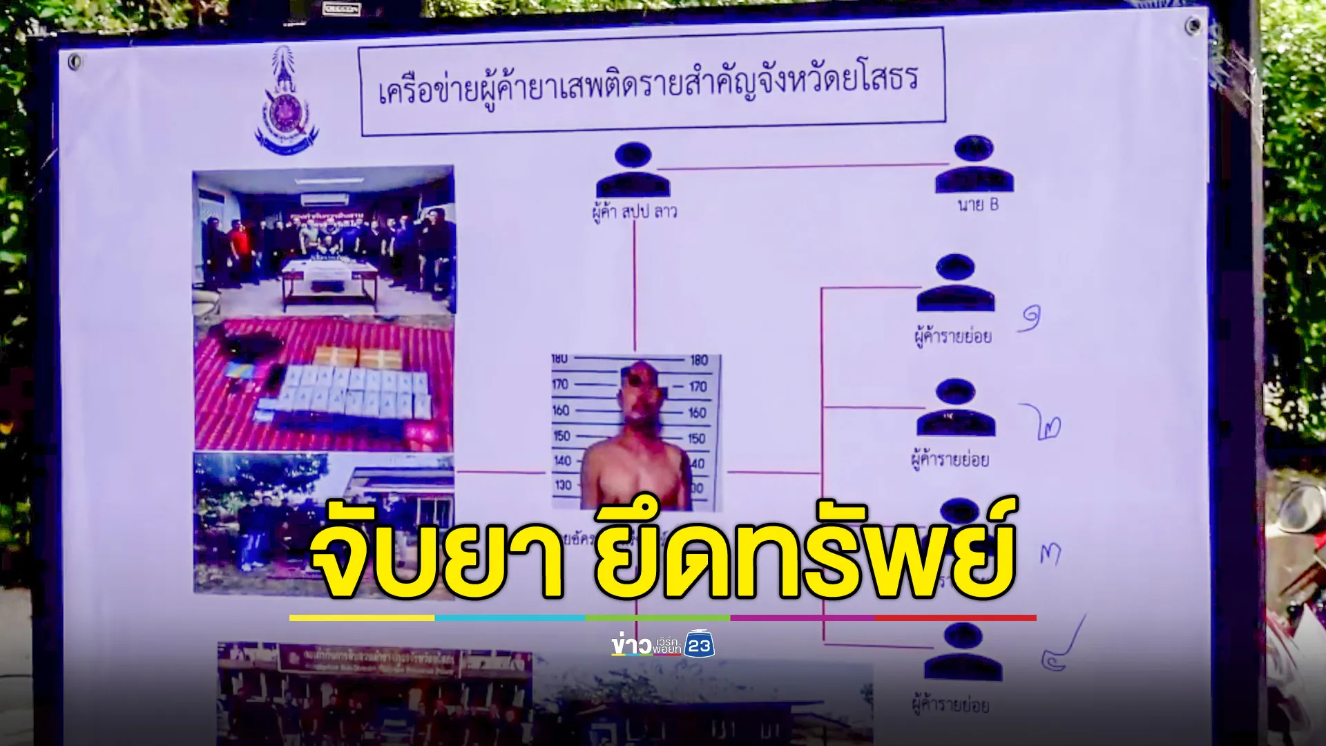 ยโสธร 2 สัปดาห์! จับคดียา 225 ราย ยึดทรัพย์ 4.4 ล้านบาท 