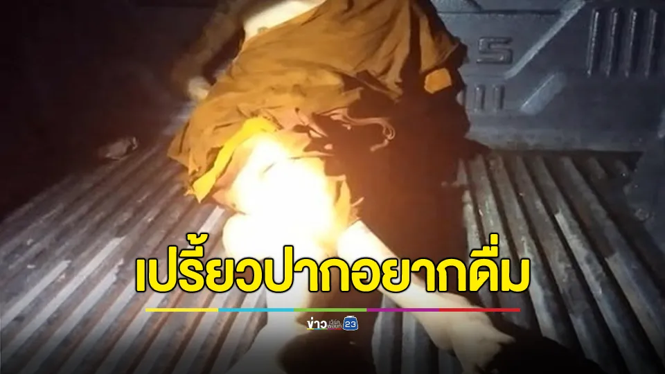 จับพระเปรี้ยวปาก! ดื่มเหล้าขาวเมา 