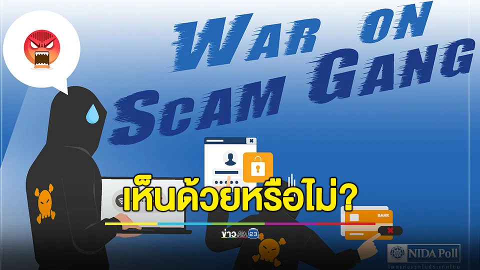 โพล เผย ผลสำรวจ ร้อยละ 69.85 เชื่อว่าเจ้าหน้าที่รัฐของไทยบางคนมีส่วนเกี่ยวข้องหรือสนับสนุนแก๊งคอลเซนเตอร์ในเมียนมา