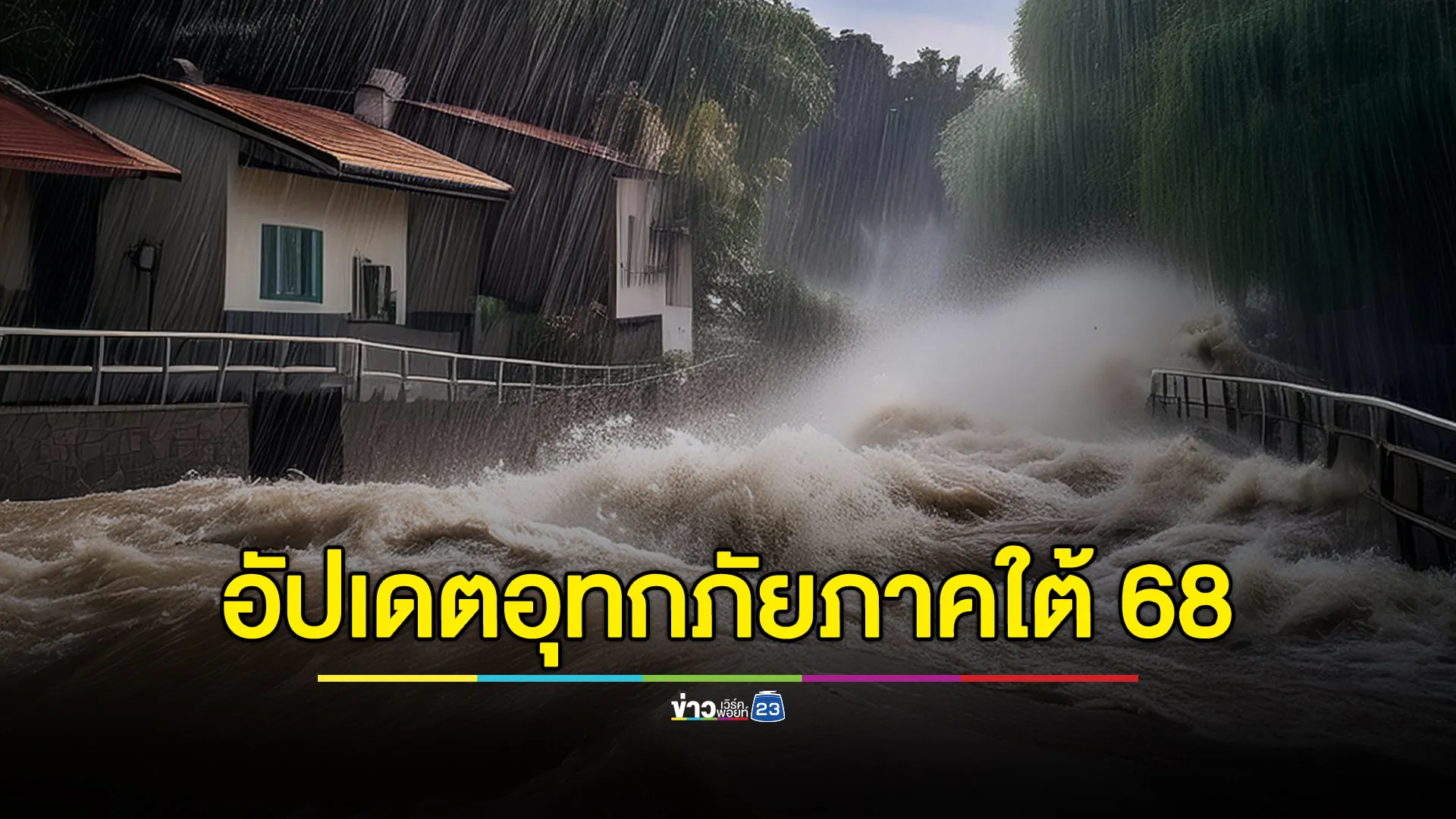 มรสุมถล่มภาคใต้! ฝนตกหนัก 3 จังหวัดเผชิญอุทกภัย ปชช.เดือดร้อน 302 ครัวเรือน